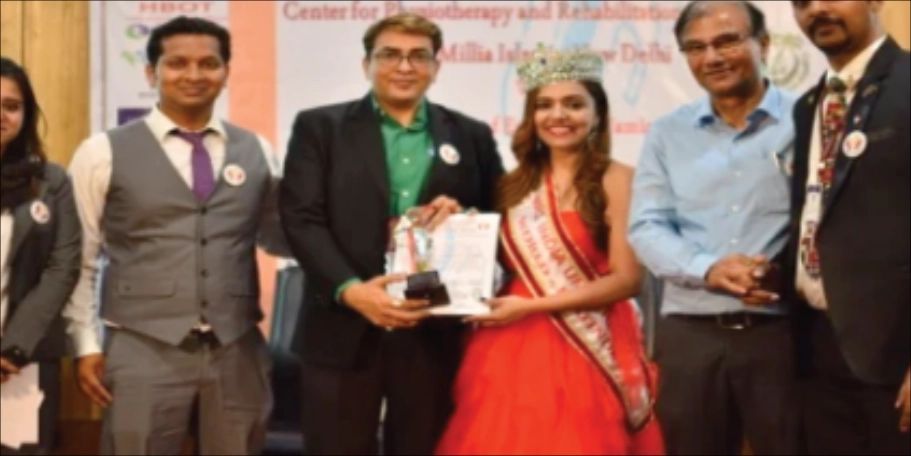 Award presentation at Jamia Millia Islamia, New Delhi