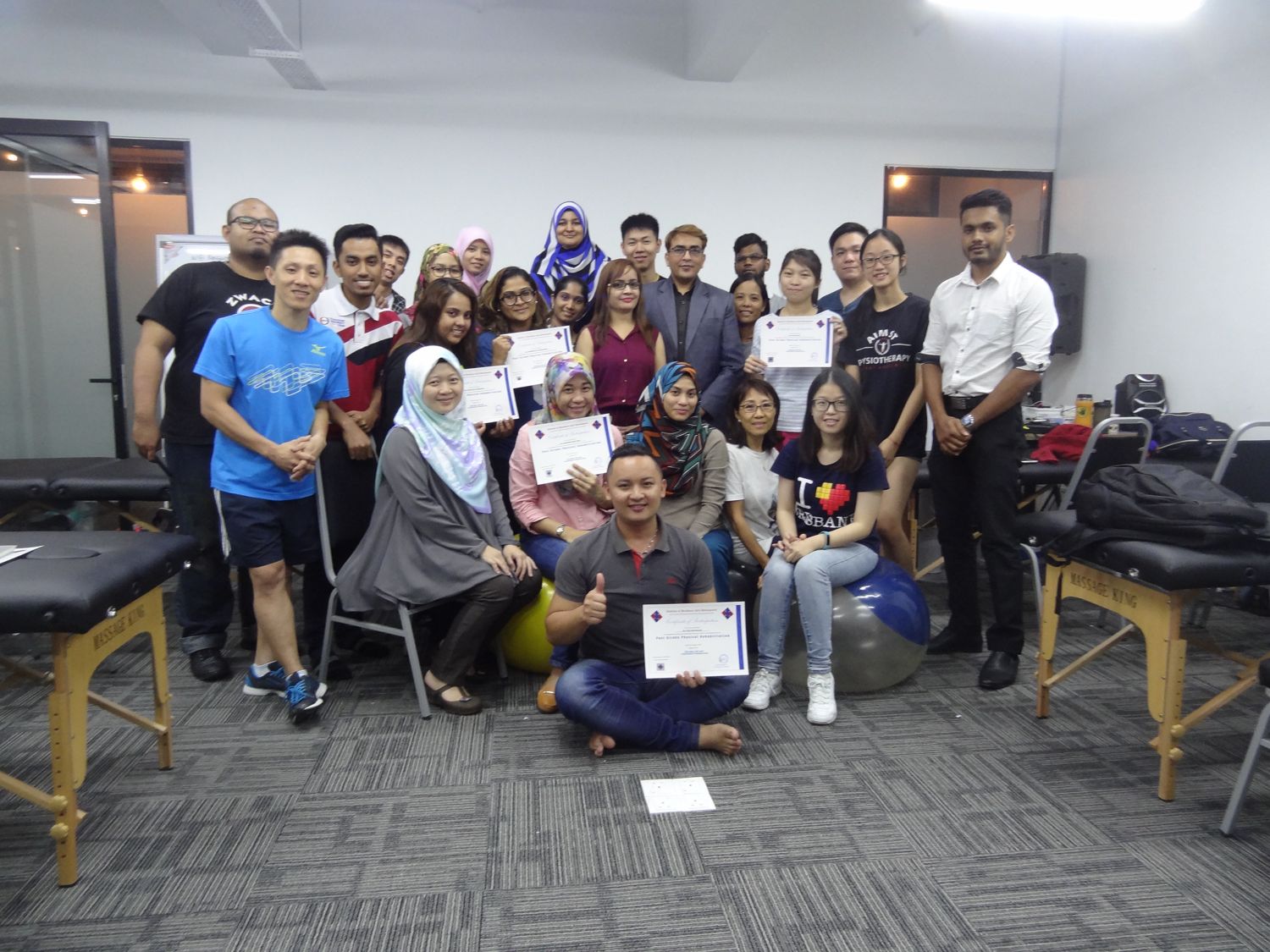 Workshop cohort with their certificates